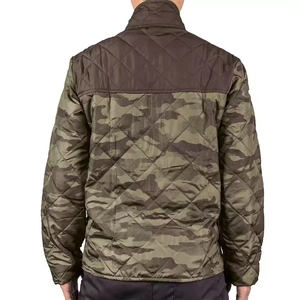 Veste d'hiver pour homme, épaisse, chaude, parka matelassée avec doublure en polaire, veste de motard, veste matelassée en gros - Product Image 5