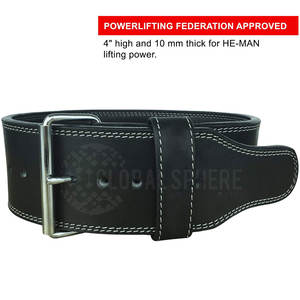 Cinturón personalizado Hebilla de alfiler para hombre Cinturones de levantamiento de pesas negros Conjunto de regalo de cuero Cinturones de levantamiento de pesas de piel de vaca a la venta 2025 - Product Image 5