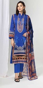 Robe de pelouse Punjabi Patiyaia pour femmes prêt à porter Salwar Kameez costume col broderie 3 pièces taille personnalisée Option de haute qualité - Product Image 5
