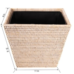 Asherville <b>Wicker</b> Open Waste <b>Basket</b> Handmade <b>Storage</b> <b>Basket</b> Wholesale eco-friendly Made in Viet Nam - Product Image 3