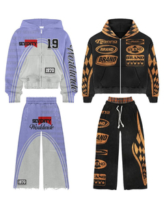 Chándales Deportivos Casuales para Hombre con Franja Lateral, Pedrería de Alta Calidad, Efecto Decolorado por el Sol, 100% Algodón, Personalizables - Product Image 6