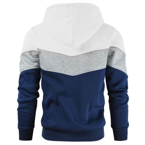 Sweat à capuche en molleton 100% coton biologique surdimensionné personnalisé pour hommes, vêtements réfléchissants brodés pour garçons en hiver - Product Image 4