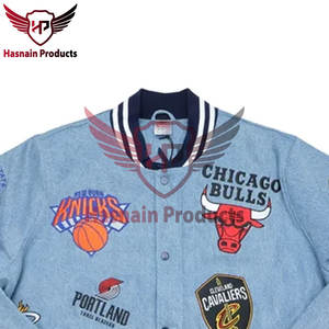 Veste bomber de baseball à rayures multiples avec logo personnalisé, veste de qualité supérieure, logo personnalisé, unisexe, manches de qualité supérieure, coupe-vent d'hiver - Product Image 2