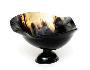 High Quality Natural Horn Serving <b>Bowl</b> <b>Set</b> Highly Polished Enamel Carved Handcrafted for <b>Pasta</b> Storage Home Restaurant Carton - Product Image 6