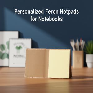 Personalized Feron Cork <b>Notepads</b> for Notebooks - Product Image 3