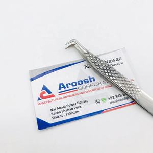 Pince à épiler professionnelle d'extension de cils en diamant massif avec logo personnalisé pointe en fibre durable en acier inoxydable de haute qualité - Product Image 3