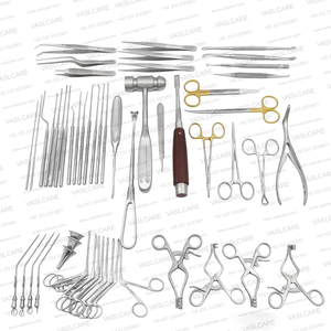 Juego de Instrumentos de Otología |   Kit Completo de 63 Piezas de Instrumentos Quirúrgicos ORL para Cirugía de Oído y Procedimientos de Otología de Vaslcare - Product Image 2