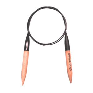 Aiguilles à tricoter circulaires en bois de qualité supérieure avec câble lisse. Aiguilles à tricoter parfaites pour des projets sans couture, des points rapides - Product Image 4