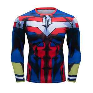 Haut de sport unisexe à manches longues, respirant, 100 % polyester, à séchage rapide, anti-UV, personnalisé OEM pour BJJ et course à pied - Product Image 4