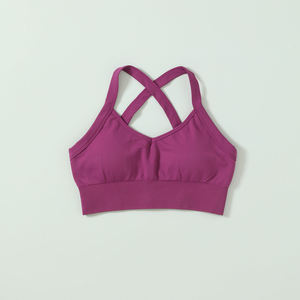 Cream Feel Sports Bra Women Halter Adjustable Backless Lifting Yoga Bra Running Fitness Top Gym Activewear - Product Image 6