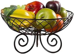 Panier en fil métallique décoratif pour la maison et la cuisine Utilisations polyvalentes de stockage Fabriqué à partir de fil métallique de haute qualité - Product Image 3