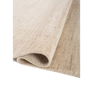 พรมทอมือลายเส้นสีเบจและสีน้ำตาลทรงสี่เหลี่ยมผืนผ้าขนาดใหญ่สำหรับห้องนั่งเล่นและห้องนอน-สไตล์คลาสสิกทำมือสำหรับวัยรุ่น - Product Image 2