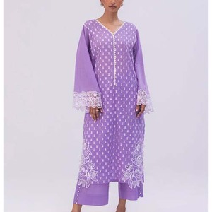 เสื้อผู้หญิงคุณภาพพรีเมียมแบบลำลอง ดีไซน์ปักลายติดกระดุม ชุด 3 ชิ้น ระบายอากาศได้ดี บริการ OEM เปิดจองล่วงหน้า - Product Image 3