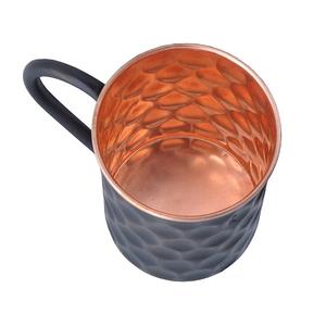 Tasse de service en cuivre martelé au citron vert et à la menthe Tasse à eau de taille et de forme personnalisées pour la fête de mariage et l'hôtel - Product Image 2