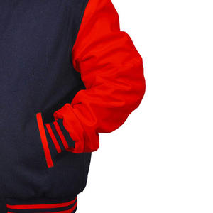 Custom Wool <b>Varsity</b> <b>Jackets</b> <b>Men's</b> Baseball Letterman with Chenille Patches Embroidery Long Sleeve <b>Jacket</b> Wholesale - Product Image 6