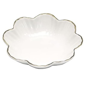 Bol de service en verre lavable au design européen de luxe, finition blanche, pour table, décoration de la maison, cuisine, hôtel, restaurants, fêtes TQC - Product Image 1