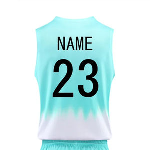 Maillot de basket-ball sans manches respirant et à séchage rapide pour hommes avec shorts Ensemble d'uniformes d'équipe de basket-ball pour hommes - Product Image 6