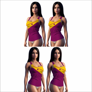 เสื้อกล้ามผู้หญิงไซส์ใหญ่ ดีไซน์โดดเด่น สีตัดกัน คุณภาพดีเยี่ยม - Product Image 6