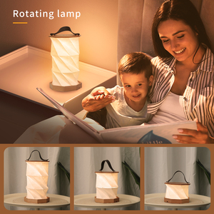 Nhà máy OEM/ODM 2025 New arrivals rắn gỗ có thể gập lại trại ánh sáng có thể sạc lại USB bàn giấy Đèn quà tặng đám cưới cho khách - Product Image 3