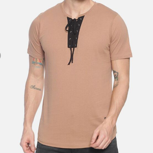 2025 nueva llegada al por mayor de alta calidad hombres camiseta con contraste bolsillo camiseta para hombre - Product Image 2
