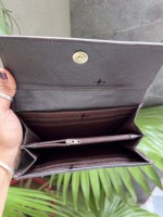 Dompet Kulit Sapi Desainer dengan Ukiran Tangan, Dompet Kulit, Tempat Ponsel, Dompet Modis untuk Wanita, Multifungsi