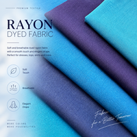 Tissu en rayonne teinte unie de haute qualité, toucher doux, drapé fluide, textile en viscose pour vêtements féminins élégants