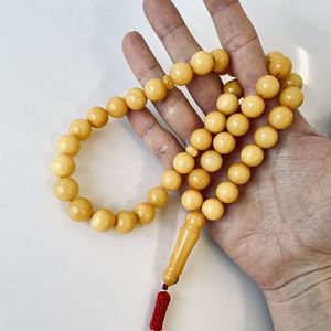 Perles de prière authentiques en ambre Butterscotch, chapelet fait main, 33 perles - Product Image 6