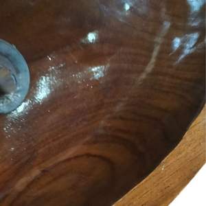 Évier en bois naturel moderne de haute qualité, écologique, pour une salle de bain, une cuisine ou une salle de bain élégante, design artisanal indonésien - Product Image 3