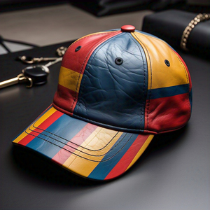 Summer PU Leather Cap Men's Women Customize Multi 6 Panel Baseball Leather Trucker Caps Unisex High Quality Fashion Leather Cap - Product Image 5