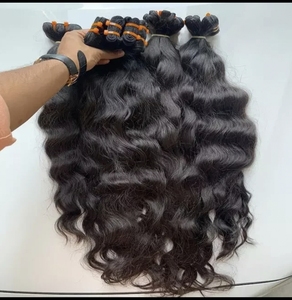 Top vente Super Double dessiné indien Remy cheveux lâche vague profonde Style brut Extension de cheveux humains trames de donneur unique meilleur vendeur - Product Image 2