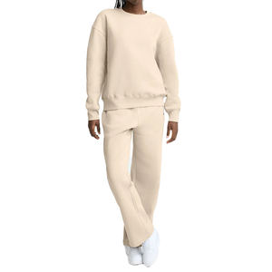 Sudadera Premium de Peso Medio con Cuello Redondo y Bordado, Mezcla de Algodón y Felpa, Sudadera Personalizada para Mujer con Logotipo Frontal, Primavera/Verano/Otoño - Product Image 5