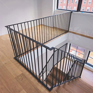 درابزين حديدي حديث والأمريكية ، درابزين معدني داخلي ، درابزين منزلي - Product Image 4