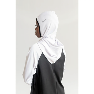 Tunique longue avec capuche en tissu Super extensible, pour Jogging, à la mode, Style islamique - Product Image 1