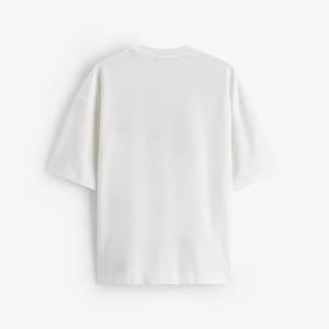 Venta al por mayor 2024 verano deportes Casual camisetas para hombres Venta caliente de talla grande ropa de verano con cuello de gran tamaño diseño en blanco - Product Image 5