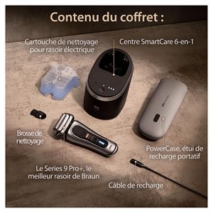 Afeitadora Eléctrica para Hombre con Recortadora de Precisión, Kit de 5 Elementos de Afeitado, Impermeable IPX7, Lavable, Cuchilla Elevadora, Estación de Limpieza y Estuche - Product Image 3