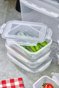 Afossa - Juego de 8 Recipientes de Almacenamiento de Alimentos de Plástico Reutilizables, Ecológicos, Aptos para Microondas, con Tapas Herméticas 100% a Prueba de Fugas y Libres de BPA - Product Image 5