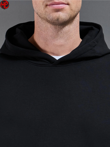 Conjunto de Sudadera con Capucha y Pantalones Deportivos Holgados de Color Block para Hombre, Ropa Deportiva Informal, Chándal Holgado de Felpa Gruesa - Product Image 3