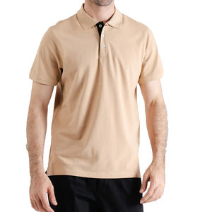 Camisa Casual de Punto para Hombre, 100% Mezcla de Algodón, Corte Holgado, Transpirable, Manga Corta, Cierre de Botones, para Uso Diario - Product Image 1