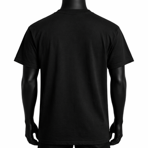 Camiseta con estampado gráfico personalizado para hombre, camiseta negra extragrande de algodón, estilo urbano, informal, a la moda, OEM, venta al por mayor - Product Image 6