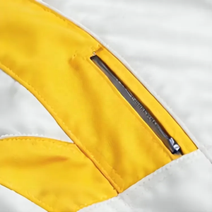 Combinaison de course homme à manches longues blanc-jaune, ignifuge, en polyester, pour moto et automobile, toutes saisons, taille adulte - Product Image 2