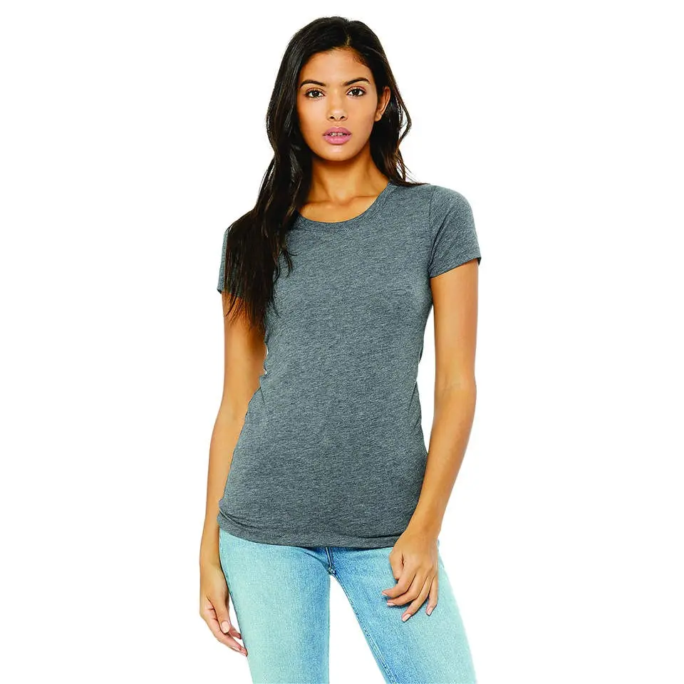 Camisetas de algodón en blanco de ajuste de gran tamaño informal para mujer de último diseño de alta calidad a precios al por mayor