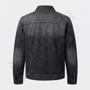 Chaqueta Vaquera de Invierno para Hombre, Diseño Personalizado, Estilo Urbano, Lavado Ácido, Vintage, Bordada, con Estampado, Impermeable, Ropa de Moda - Product Image 2