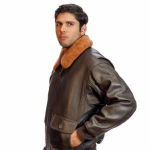 Veste de vol en cuir de style vintage pour homme avec doublure matelassée et construction durable-parfaite pour un usage quotidien - Product Image 4