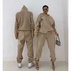 Conjunto de Sudadera Corta y Pantalones de Felpa de Alta Calidad OEM TREND para Mujer, Talla Grande, Sudadera de Verano, Pantalones Deportivos de Talla Grande, 100% Algodón - Product Image 4