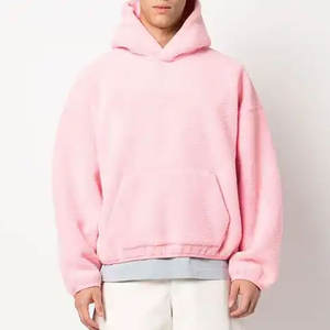 Venta al por mayor OEM Hombres Sudadera con capucha Algodón Poliéster Fleece Manga larga Color Pullover Con capucha Hombre Otoño Invierno Fleece Hoodie - Product Image 4