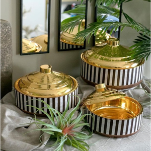 Décoration de table de mariage Ramadan Hot Pot Raita Bol de service Tous les événements Vaisselle Nourriture et dessert Serverware Pot - Product Image 5