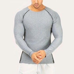 T-shirt de compression pour hommes, anti-transpiration, pour la gym, fabrication OEM, marque privée, fabricant de vêtements de sport, fournisseur en gros - Product Image 1