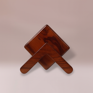 Handcrafted Modern <b>Stand</b> Acacia Wood Angular Coaster Set 5mm Thick Minimalist Tabletop <b>Drink</b> Mats Classic Style - Product Image 1