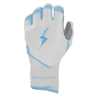 Guantes de Bateo Brucebolte 100% Cuero Cabretta Suave de Primera Calidad, Diseño Propio, Guantes Deportivos Personalizados con Puño Largo para Béisbol