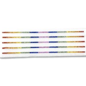 Zafiro Natural Multicolor de 2mm a 5mm, Corte Princesa Cuadrado, Grado AAA, Certificado IGI, Gema Facetada para Venta al Por Mayor a Precio de Mayoreo en India - Product Image 2